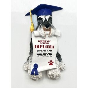 Willabee & Ward Miniature‎ Schnauzer Dog Graduation Refrigerator Magnet